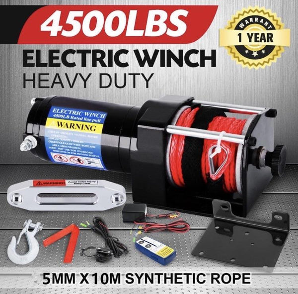 Electric Winch 4500Lbs 12V